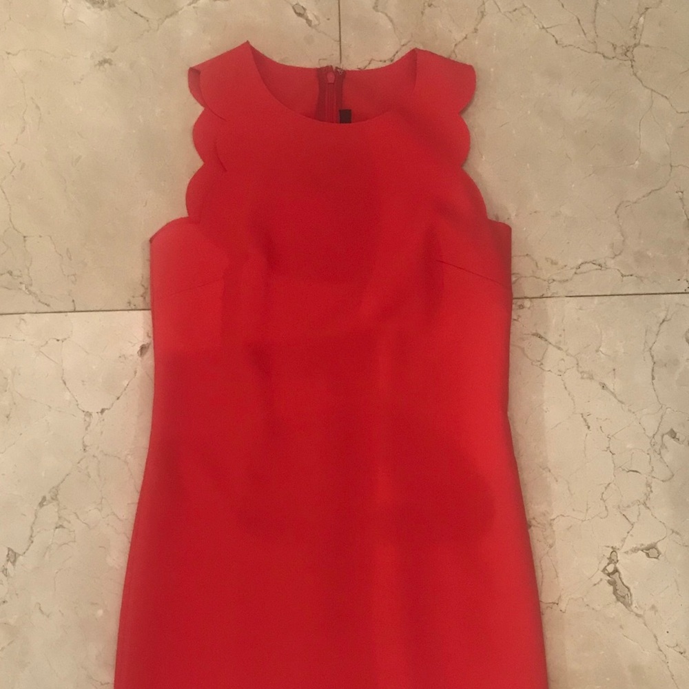 Mini J.CREW DRESS: scalloped arm holes and hem